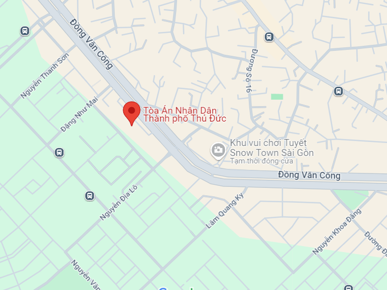 Số điện thoại và địa chỉ Tòa án nhân dân Thành phố Thủ Đức